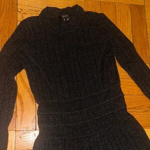 Theory Black Long Sleeve Dress